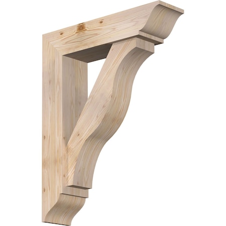Ekena Millwork Funston Traditional Smooth Bracket w/ Offset Brace, Douglas Fir, 7 1/2"W x 30"D x 38"H BKT0806X30X38FST01SDF